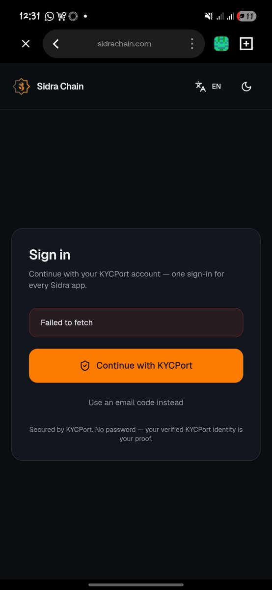 AstroVirusi's tweet photo. @Sidra_adviser @sidrachain @maljefairi This is metamask ,the option of connecting your external wallet has been having issues and no one is talking about it ,kindly address on this issue please https://t.co/fpqoBbwCyY
