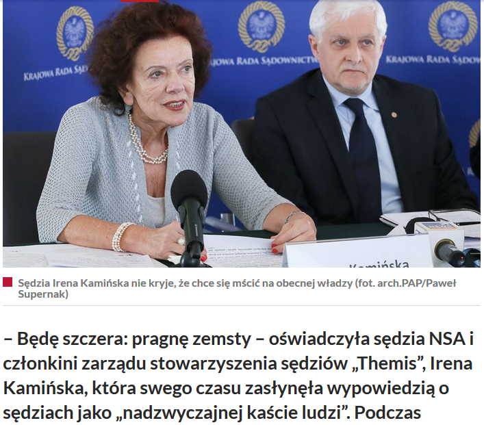 LechNowacki's tweet photo. Ta kasta, o której kiedyś powiedziała Irena Kamińska, wchodzi w skład mafii sędziowskiej i jako taka powinna być jak najszybciej zdelegalizowana a jej członkowie , pociągnięci do odpowiedzialności karnej, połączonej z odebraniem wszelkich dotychczasowych przywilejów sędziowskich! https://t.co/2dtb6XauTF