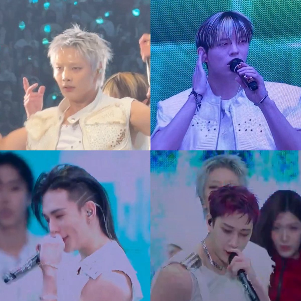 tenderquokka's tweet photo. podemos hablar de los nuevos looks de skz???

— jeongin platinado?!?!?!?
— volvió seungmin oreo
— hyunjin con undercut
— bangchan pelirrojo https://t.co/sv0csPlpss