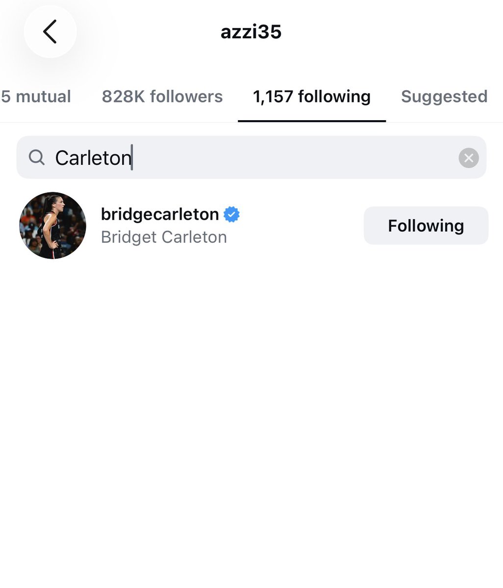 sallywa16811191's tweet photo. BREAKING NEWS: Azzi Fudd officially followed Bridget Carleton BACK！🥳😭 https://t.co/G3IsQFztan