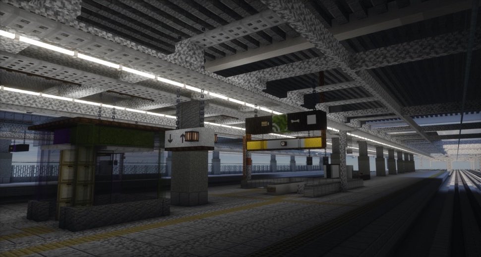 rar0xF's tweet photo. 都会の駅
#Minecraft建築コミュ #Minecraftbuilds #建築の森 https://t.co/xRZKyTnz9Y