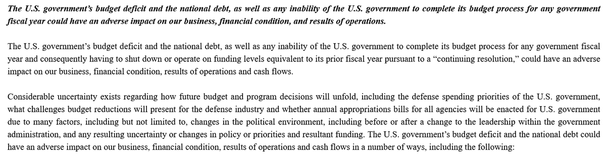 BLACK0FORTRESS's tweet photo. $LUNR  
"We have a history of net operating losses and may not achieve profitability in the future. We may need additional capital to fund our operations. If we fail to obtain additional capital, we may be unable to sustain operations".

"Disruptions in U.S. government operations and funding, including government shutdowns, could harm our business, financial condition, and results of operations could be harmed".
10-K-2025
https://t.co/OeniLmG4Yx