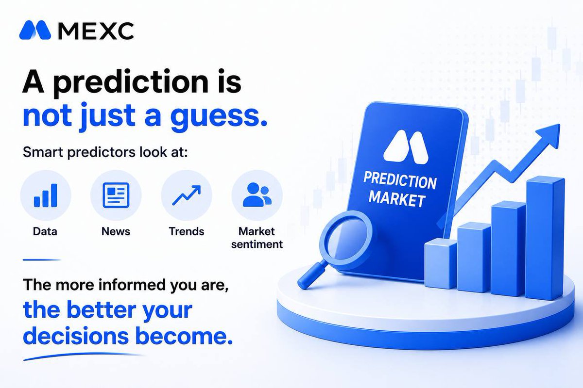 MEXC_AfricaBU's tweet photo. The best predictions aren’t lucky—they’re informed.

Every headline, every trend, every shift in sentiment can change the outcome.

What’s the first thing you check before making a prediction? 
🔗 https://t.co/0mrIfHBbfS

#MEXCPredict https://t.co/tcBLJNgcXe