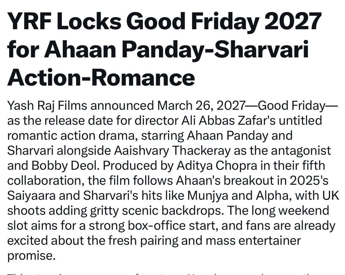 weeheeokay's tweet photo. We love you Ahaan 
God bless you ✨

#Ahaanpanday #Yrf https://t.co/dn5Vkq4vLD