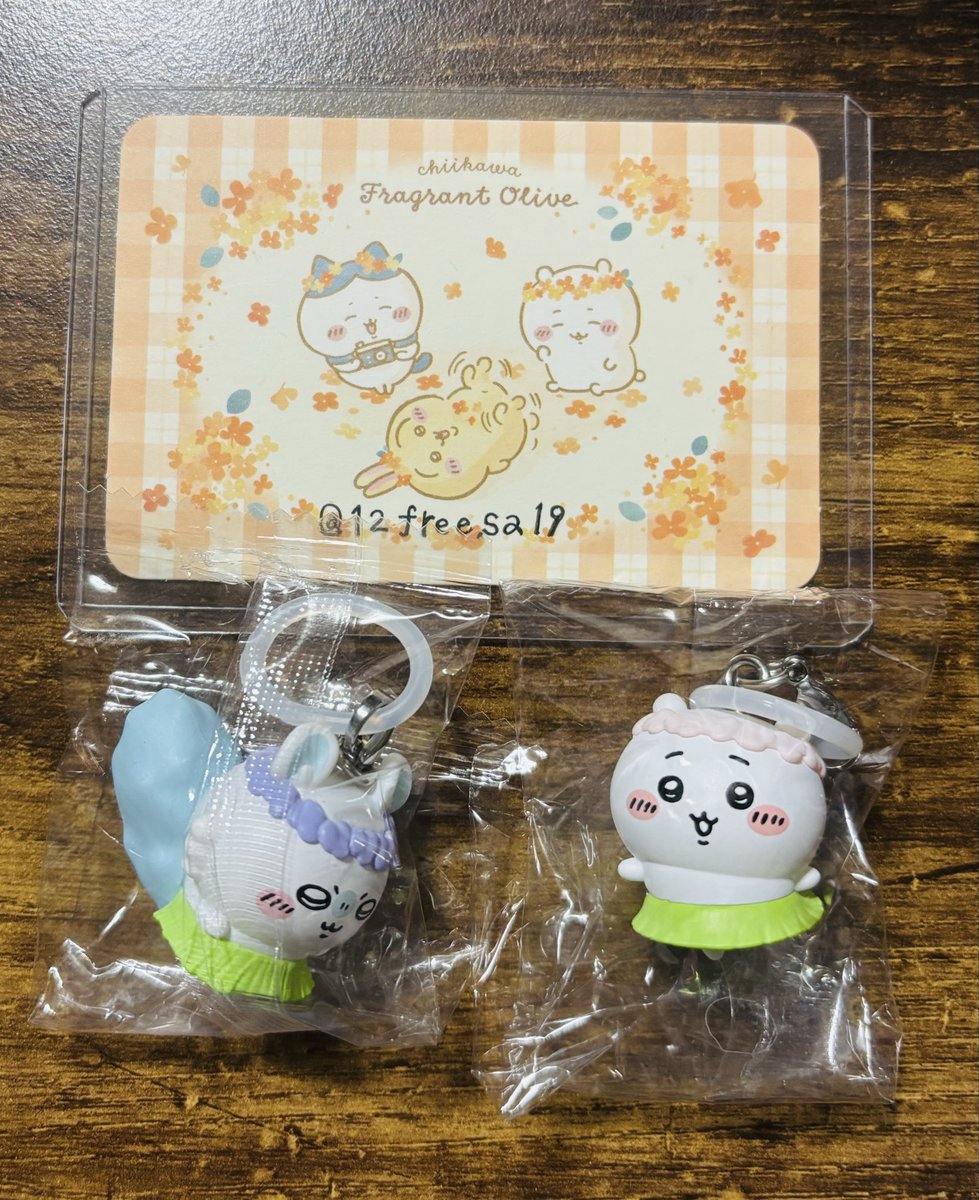 12freesa19's tweet photo. 【交換】映画ちいかわ 人魚の島のひみつ 入場特典めじるしアクセサリー

【譲】モモンガ、ちいかわ
※モモンガの袋上部に破れあり

【求】ハチワレ、うさぎ

まとめて郵送で交換可能な方を募集しております🙇🏻‍♀️条件の合う方おられましたらお声掛けいただけると嬉しいです。よろしくお願いいたします！ https://t.co/6EFTHj0xQ0