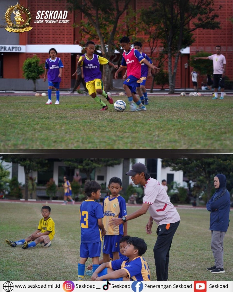 seskoad__'s tweet photo. *Virajati FC Tempa Bibit Pesepak Bola Muda*

Bandung, 24 Juli 2026 – Virajati FC kembali menggelar latihan rutin bagi pemain kelompok usia dini di Lapangan Sepak Bola Melati Mekar Seskoad. https://t.co/MCopGA8fbd