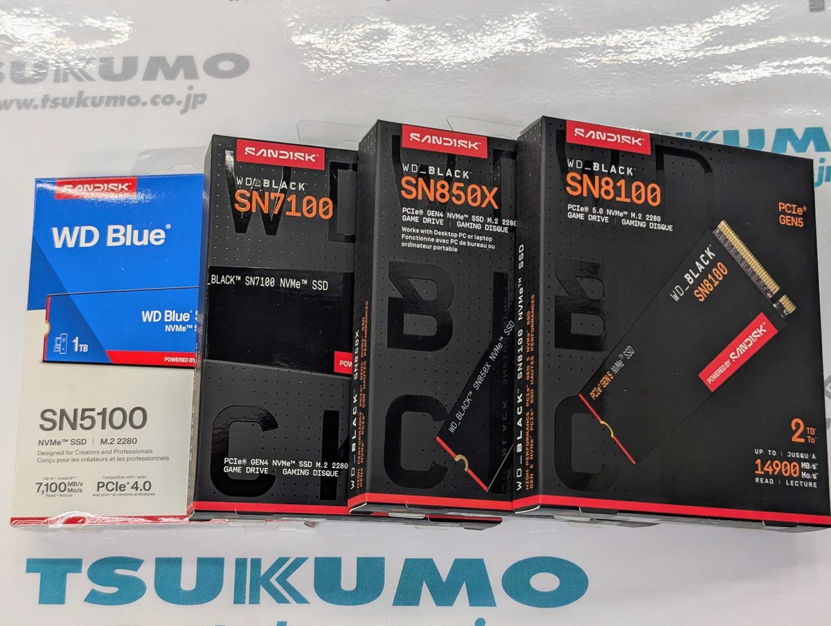 3F】～7/31(金)まで 人気のSanDisk製NVMe SSDがお買い得‼️ 期間限定