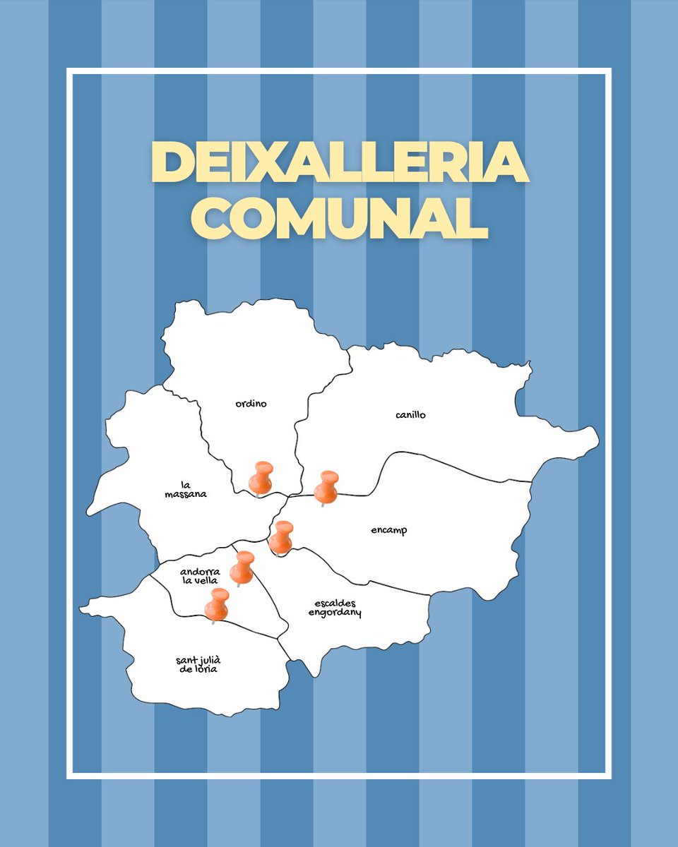 ReciclemBe's tweet photo. ♻️Deixalleria, mini deixalleria, punt verd... també et fas un embolic? 😵‍💫

T’expliquem què és la deixalleria comunal: es el centre on pots portar elsteus voluminosos com els mobles, matalassos, grans electrodomèstics...

📱Descarrega't l’app!

#reciclembe #Andorra #deixalleries https://t.co/hRpZTM8BOF