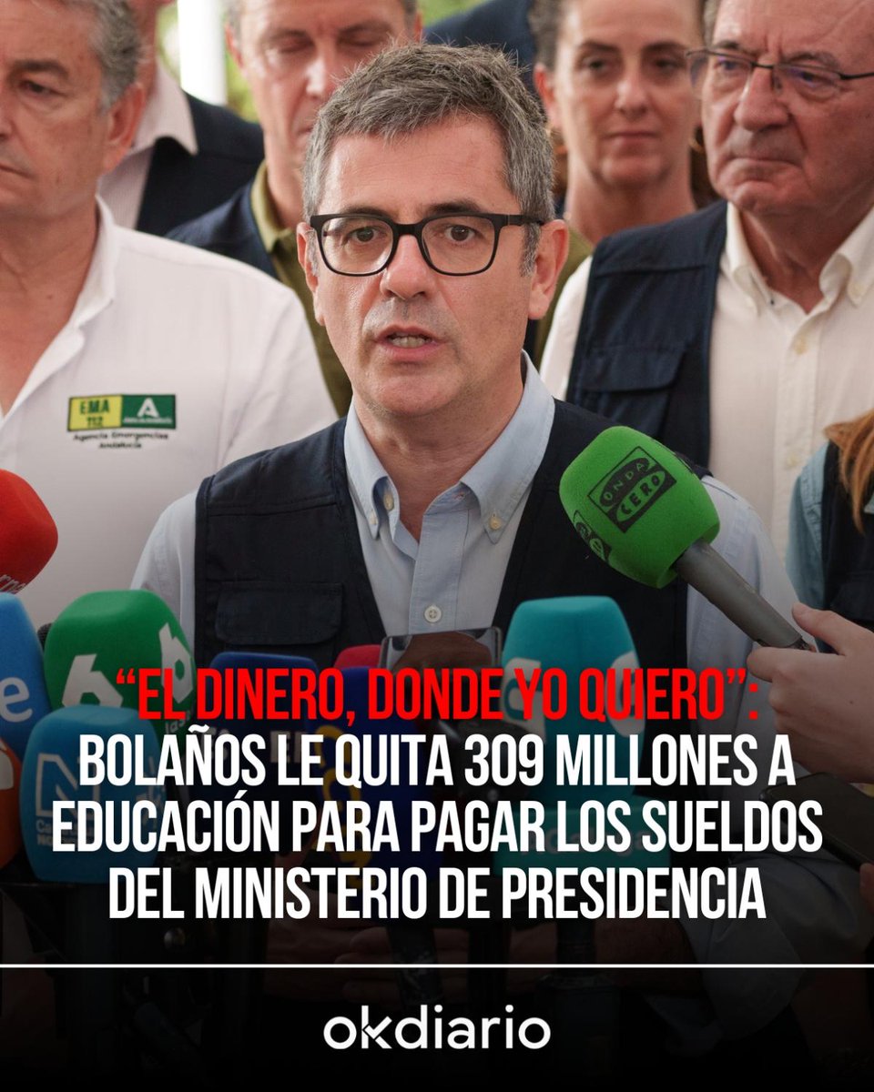 okdiario's tweet photo. 💥 "Tus impuestos para sanidad y educación". 

📲 Noticia completa: https://t.co/6PNlLIlm0p https://t.co/4gHO2ZzJCZ