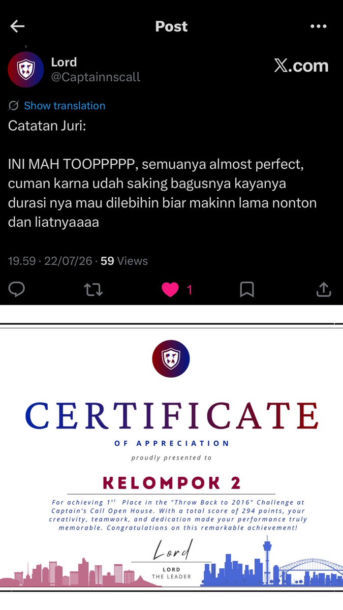 katarinabwu's tweet photo. Kelompok boleh nomor 2 🤗
Urusan juara, kita nomor 1😜
😎📸 #iziiiiinn https://t.co/aHY6Ca6Cu8