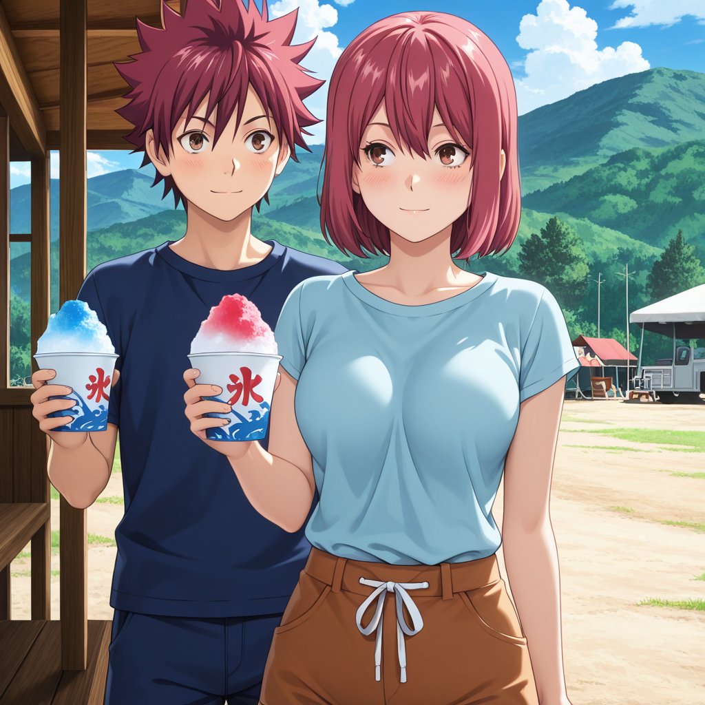 Kerberosron2's tweet photo. Good evening.
Here's the link to today's illustration—please take a look. The theme is “shaved ice.”
It's a total spin-off from the previous “ice cream” and “soft-serve” episodes, lol. I just couldn't help myself...

#Foodwars
#anime https://t.co/BAuOSbffIK