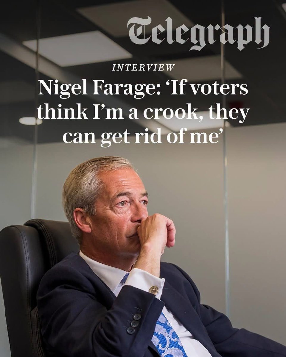 Yam_Nivek's tweet photo. Just for clarification, Nigel Farage is a crook.  #VoteBinface #CountBinface #TraitorFarage https://t.co/3HKVll2kX0