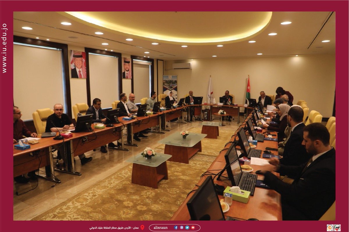 IsraUni's tweet photo. استقبل الأستاذ الدكتور باسل محافظة رئيس جامعة الإسراء، وفدًا من المجموعة البحثية Jordanian International Materials Technology Research Group برئاسة الأستاذ الدكتور مروان الموسى، لبحث آفاق التعاون العلمي والبحثي. https://t.co/DSbE6vFMux