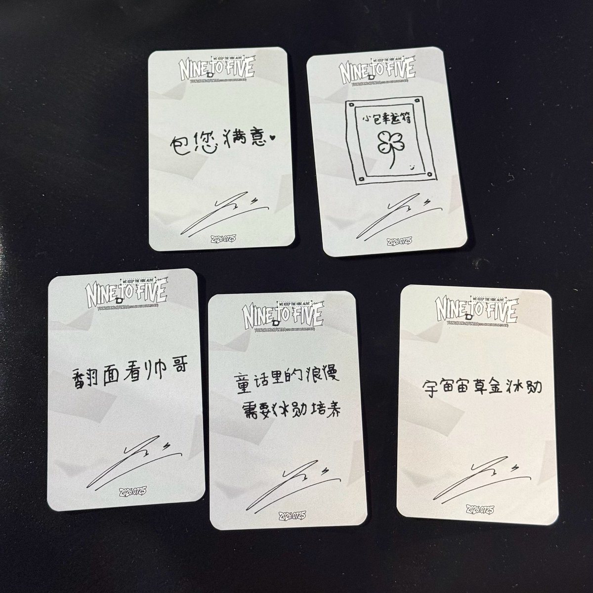 KYH_Global's tweet photo. #YOUNGHOON's handwritten messages on the backs of the photocards

1. Guaranteed to satisfy you ♥
2. Lucky Charm Pack🍀
3. Flip it over to see a handsome guy
4. The romance in fairy tales needs Younghoon to nurture it
5. The most handsome guy in the entire universe, Kim Younghoon https://t.co/i2DvYzkaO2