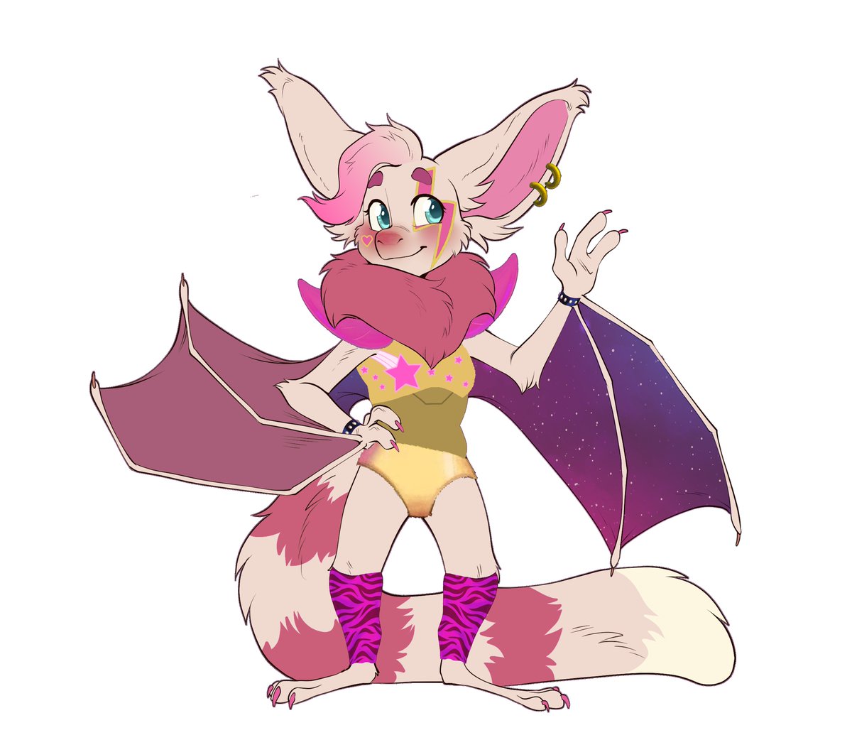 creufan's tweet photo. Introducing Glamrock Belfry! Belfry is originally from a webcomic called Tamberlane, and I decided to include her as the 7th member of the Glamrock band as well as her own Trampoline attraction in my Roblox Pizzaplex map build 🦇⚡️

#FNaF #fnafsb #fnaffanart #robloxart https://t.co/il634ntH6Z