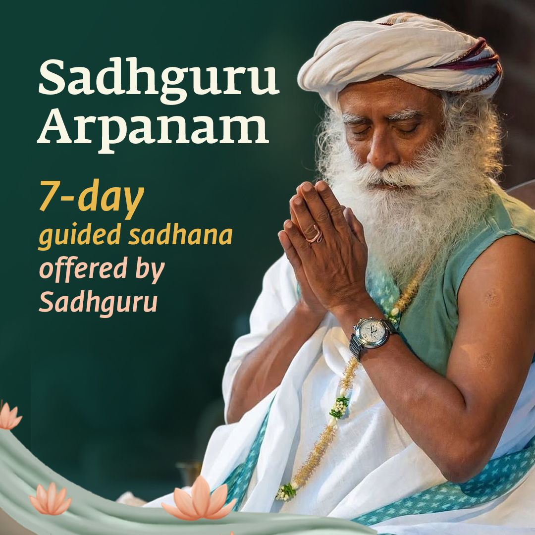 ishafoundation's tweet photo. Guru Purnima is an opportunity to deepen your connection with the Guru.

Prepare for it with Sadhguru Arpanam, a 7-day guided sadhana offered by Sadhguru. With guided morning and evening practices, it helps you prepare yourself to become more receptive to the Guru’s Grace.

23–29 July
Join now on the Sadhguru App
https://t.co/wqnXKWx40g