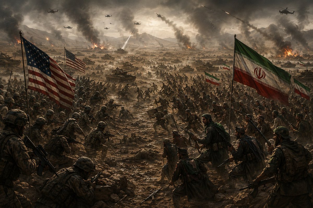 NasseriTrader's tweet photo. When Trump's minions say they can beat us with 15,000 ground troops, we laugh so hard that it hurts more than the bombs! Even 200,000 US troops would get EATEN in our country. We've been getting ready for this, for 50 years. 🇮🇷🫡
#War #Iran #IRGC #USA #IranWar #Israel #America https://t.co/lgte23gOdO