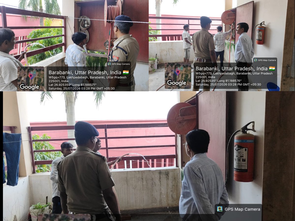 barabankifire's tweet photo. मुख्य अग्निशमन अधिकारी बाराबंकी द्वारा अग्निशमन तथा आपात सेवा मुख्यालय द्वारा दिये गये निर्देश के क्रम में हास्टल भवनों का अग्निसुरक्षा के दृष्टिगत निरीक्षण किया गया।
@UPGovt
@homeupgov
@fireserviceup
@Uppolice
@Barabankipolice
@DM_Barabanki https://t.co/FOI8gQonLL