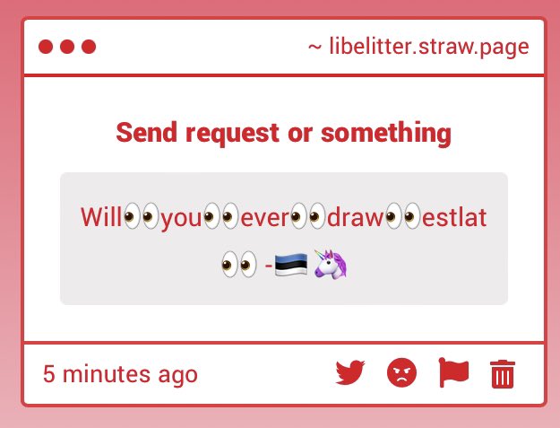 Libelitter's tweet photo. sniffling. Maybe. I have only drawn Estonia once ever https://t.co/vlBD9Y28iS