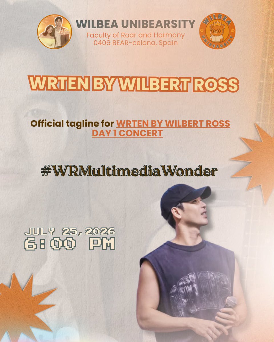 wb_unibearsity's tweet photo. TRENDING PARTY ALERT

Join us now for the WRten Day 1 Trending Party! Let's come together once again and show our love and support for Wilbert.

Official Tagline &amp; Hashtag 

WRTEN BY WILBERT ROSS
#WRMultimediaWonder

#WilbertRoss | #WilBea 
#WRMultimediaWonder https://t.co/5aG8h2cq1d