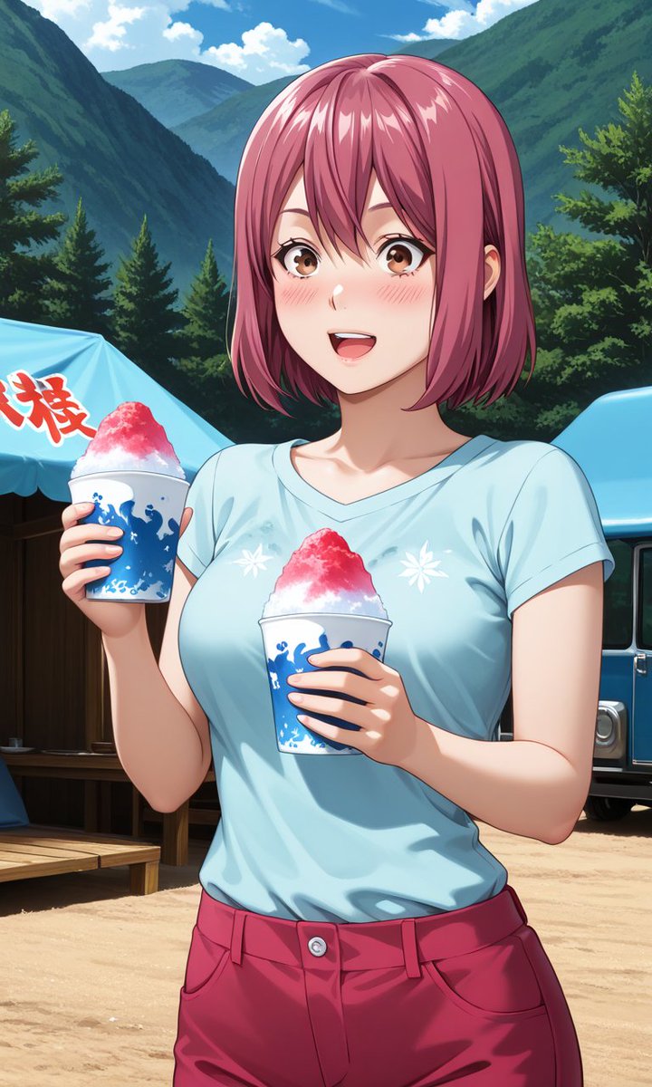Kerberosron2's tweet photo. Good evening.
Here's the link to today's illustration—please take a look. The theme is “shaved ice.”
It's a total spin-off from the previous “ice cream” and “soft-serve” episodes, lol. I just couldn't help myself...

#Foodwars
#anime https://t.co/skapz7FAlT
