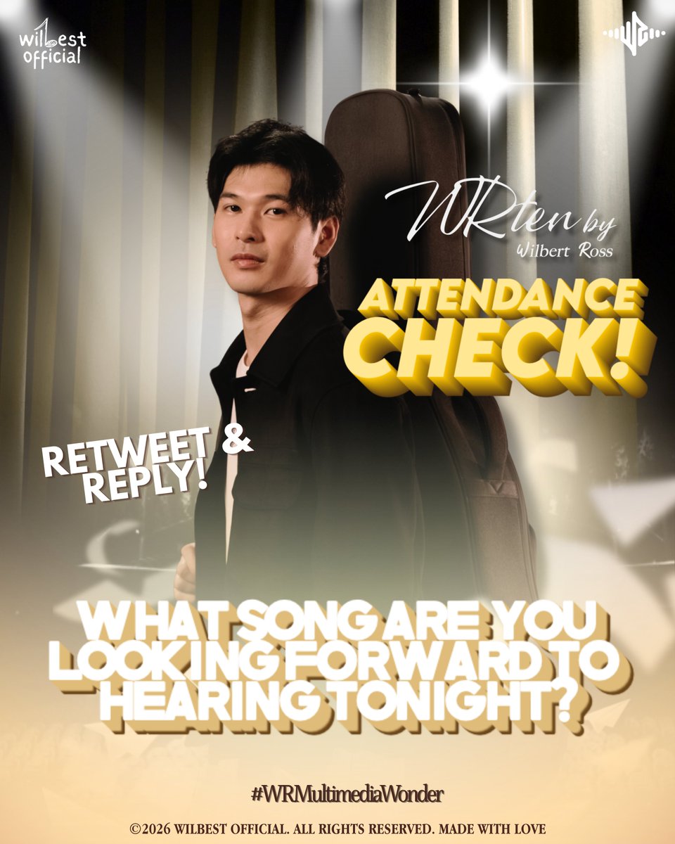 wilbest_ofc's tweet photo. Attendance Check:
What song are you looking forward to hearing tonight?

Retweet and Reply.

WRTEN BY WILBERT ROSS

#WRMultimediaWonder https://t.co/dkL8T3hgqW