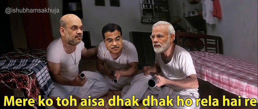 SharmaLeelu's tweet photo. After the resignation of Dharmendra Pradhan, situation of Nitin Gadkari right now:

#DharmendraPradhan #EducationMinister https://t.co/e8LYuYrnhT