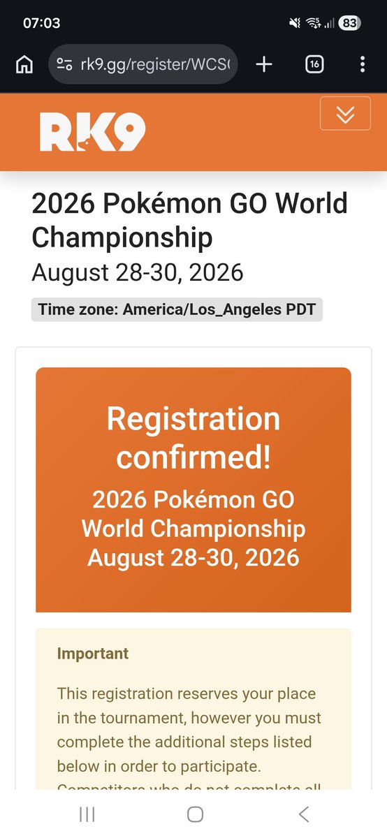 Shadowlord2770's tweet photo. I am a GO competitor at Pokémon Worlds 2026, selling 1 spectator pass for 350USD. Competitor kit also available for sale.
Pass includes:
• 3-day Worlds venue access
• Sunday Arena access
• Exclusive stamped Rayquaza promo
DM if interested
#pokemonworlds2026 #SpectatorPass https://t.co/MB6LfHXdK2