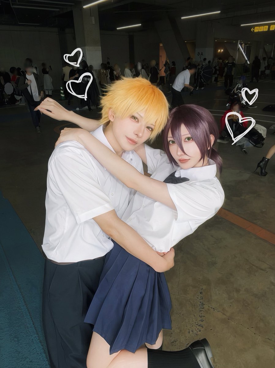 pome_mokoko's tweet photo. Denji × Reze https://t.co/vB1xAfMOzX