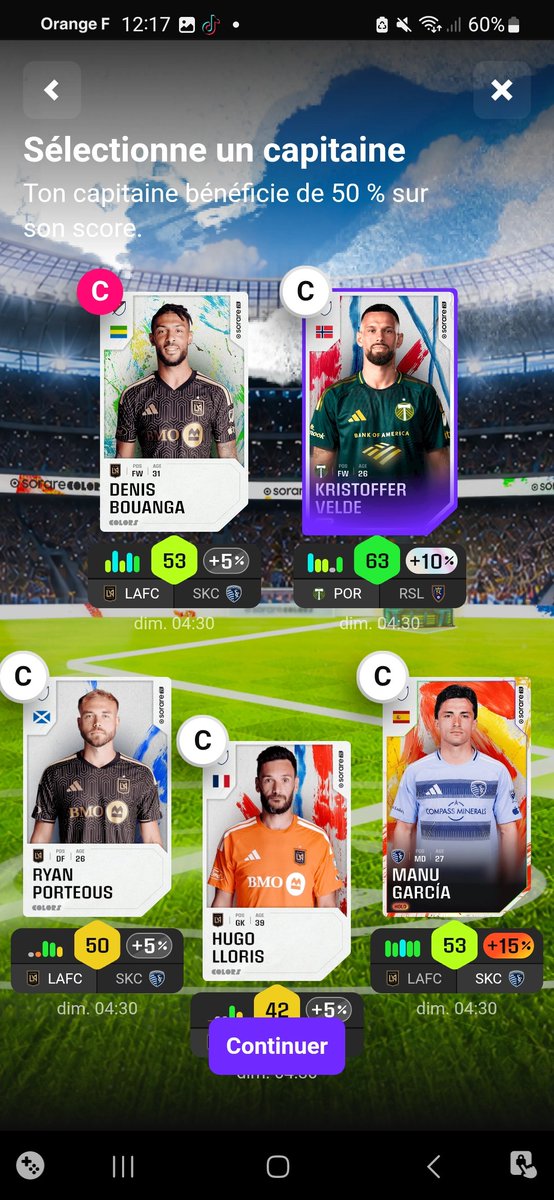 str8tupElijah's tweet photo. @QTNSorare Et ça mon 2eme pick pour les matchs de 4h. Ça te paraît cohérent ? https://t.co/JX8ZvqMTxZ
