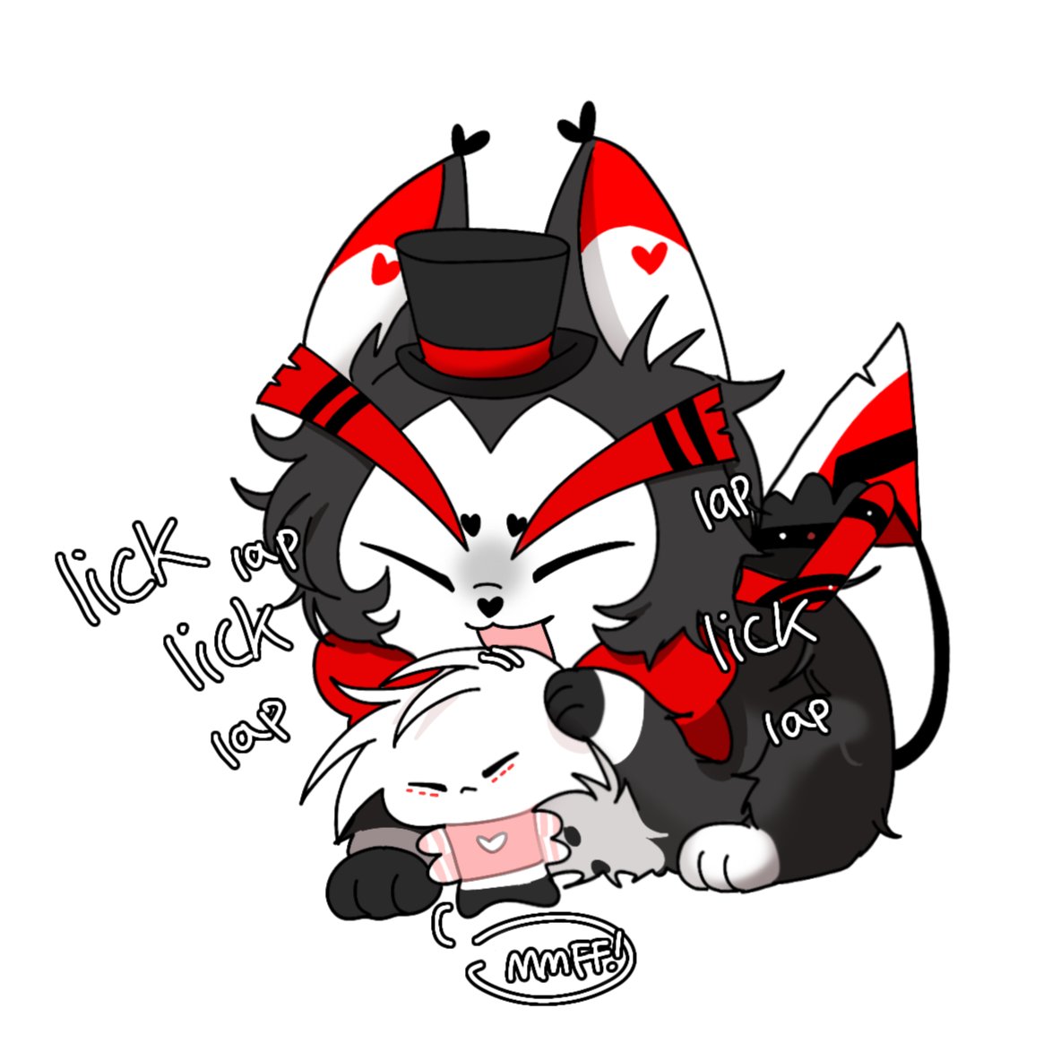 halun_030's tweet photo. #huskerdustfanart #huskerdust 
#HazbinHotel
 Grooming~
애인 핥기 https://t.co/jnM25HnxZE