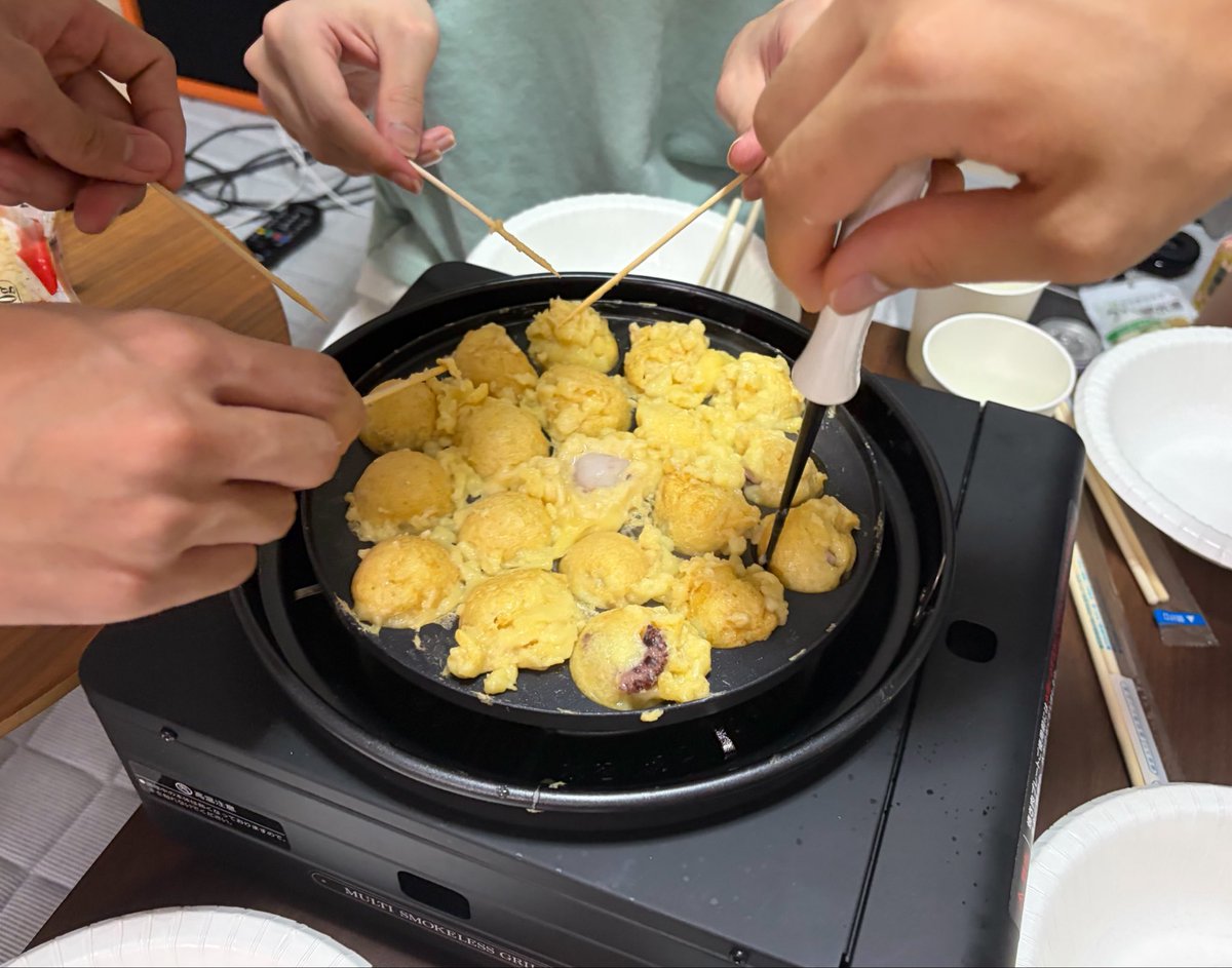 May555gotouma's tweet photo. たこパ https://t.co/G8N1ke1bWH
