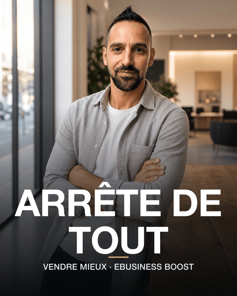StevePiermaria's tweet photo. Tes clients n'achètent pas ton process. Ils achètent ce que leur vie devient après.

Formule ton offre autour du résultat, pas des étapes.

Comment tu présentes la tienne en une phrase?

#entrepreneuriat #venteB2B https://t.co/eVz0INUnoW