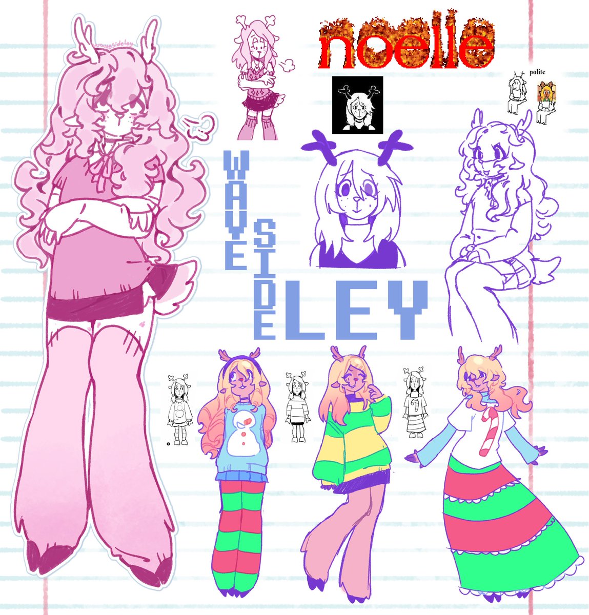 wavesideley's tweet photo. bunch of doodles #deltaruneㅤㅤ https://t.co/2gV1TisMw9