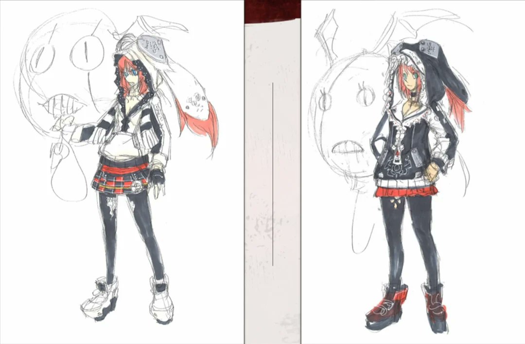 slurpgear's tweet photo. found this xrd concept art. elphelt was really just gonna be her huh https://t.co/HLmAwUo4es