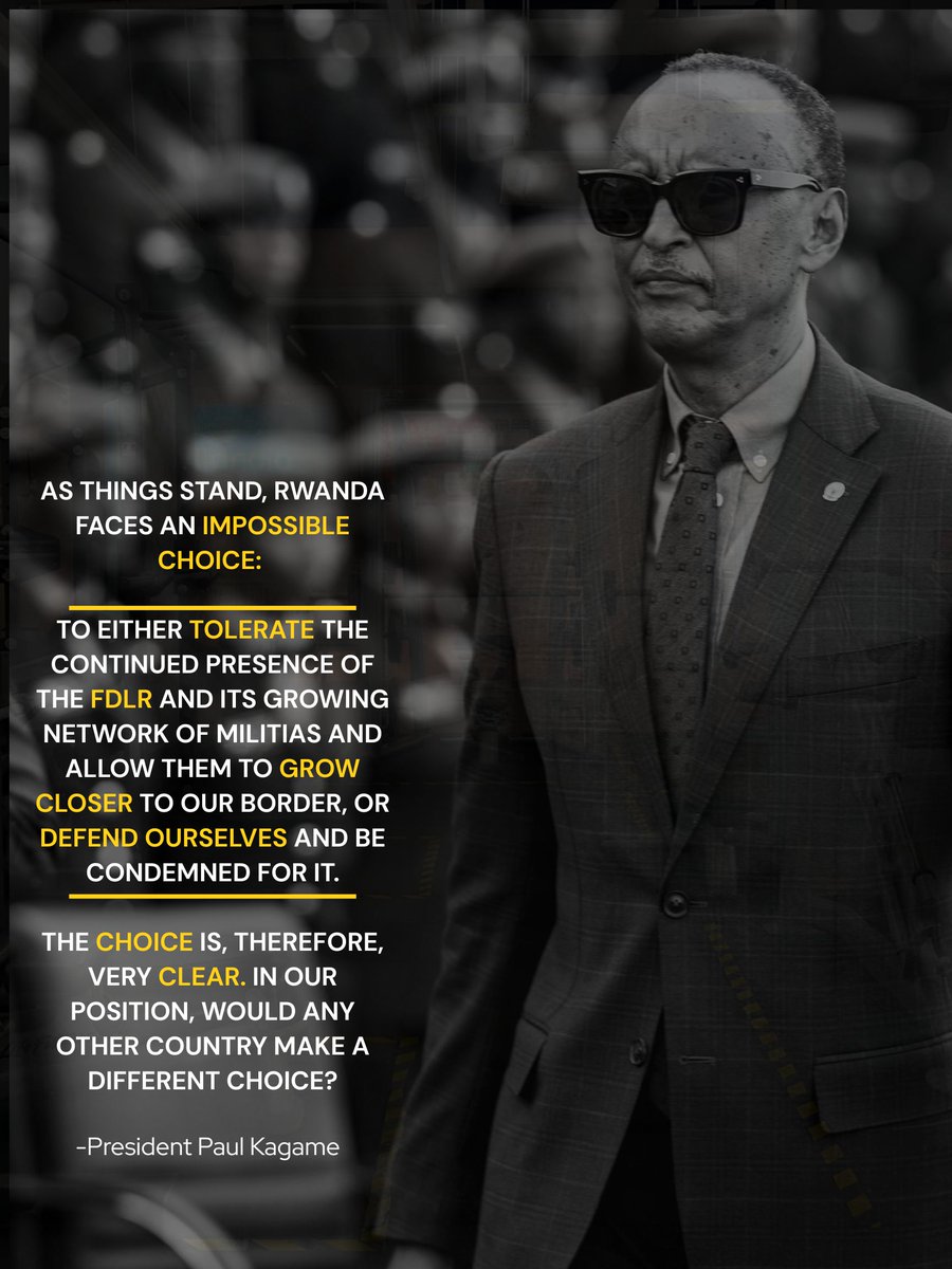 CyizaLiza's tweet photo. For a country that understands the value of peace, safeguarding national security will always remain a priority.
This is why, as #Rwandans, our confidence in President #Kagame's resolve to safeguard the country's sovereignty and territorial integrity is unshakable. 💯 https://t.co/EXzJjnW5aD