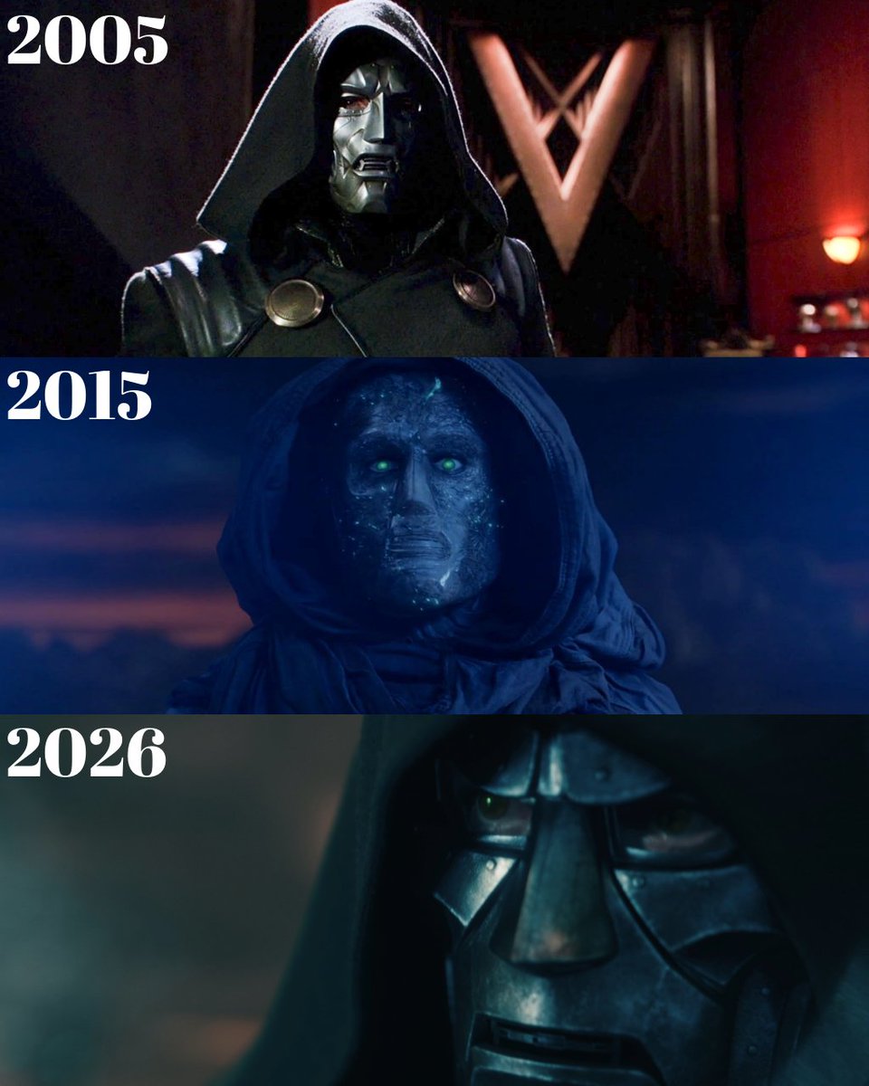 marvel_updat3s's tweet photo. Doctor Doom through the years in live-action: https://t.co/6kClPUefXB