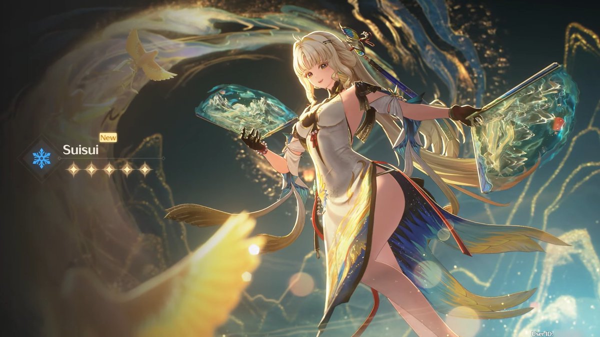 wuwaguy's tweet photo. Suisui banner will be dropped in a few days,
Here are some details that you should know

> Outro gives 25% All DMG for your Team
> Up to 12% extra All DMG for any resonator 
inside the "Ceaseless Landscape" on-field
> Her ULT deploys "Ceaseless Landscape"
> Her signature Echo Set "Song of Feathered 
Trace" will provide 25% ATK for your Team
> Her Signature Weapon can provide your 
team 20% ATK. (you can skip her sig tbh)
> Her outro can give upto 50% ATK for any 
resonator inside the field on depleting an 
enemy 03 NS stacks (Ex: Hiyuki, Xuanling)
> Her ULT can provide +3 NS stack cap. 
for your Team, except for "Havoc Bane NS"
> She can inflict +5 Stacks of Glacio Chafe
> Her Res. Skill and Intro Provides Healing
> Avoid Death it Fatal (Her Passive) & Outro 
can increase Resistance to Interruption.

#WutheringWaves #WuWa #鳴潮 #WuWaCollection #WuWaAnniversary