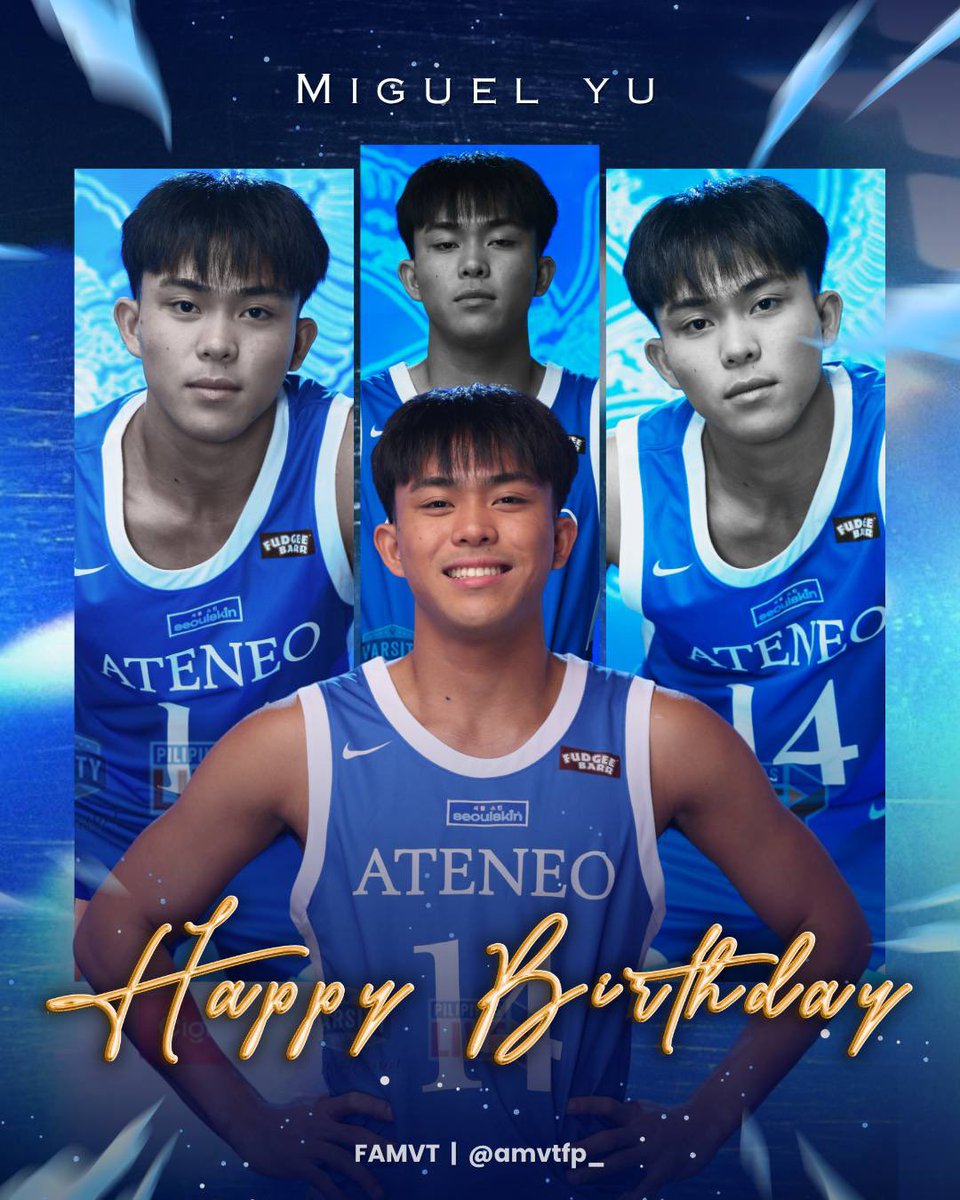 amvtfp_'s tweet photo. HAPPY BIRTHDAY, MIGUEL YU! 🥳💙
Have a great birthday, Miguel! We hope your special day is as amazing as you are to us. 💙🤍
Happy Birthday, Miguel! We love and appreciate you! 🎂🎉
#MiguelYu #FAMVT #AteneoMensVolleyball #OBF #AMVT https://t.co/ZsnLixE054