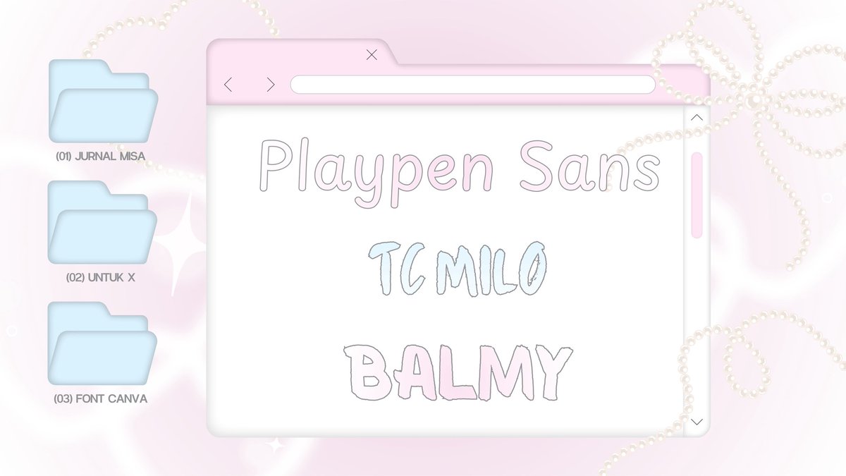 bremthing's tweet photo. 🍨 — rekomendasi font canva gratis

ini part 3 ya ; soon menyusul lagi! 🤍 https://t.co/LcJHirsk8Z