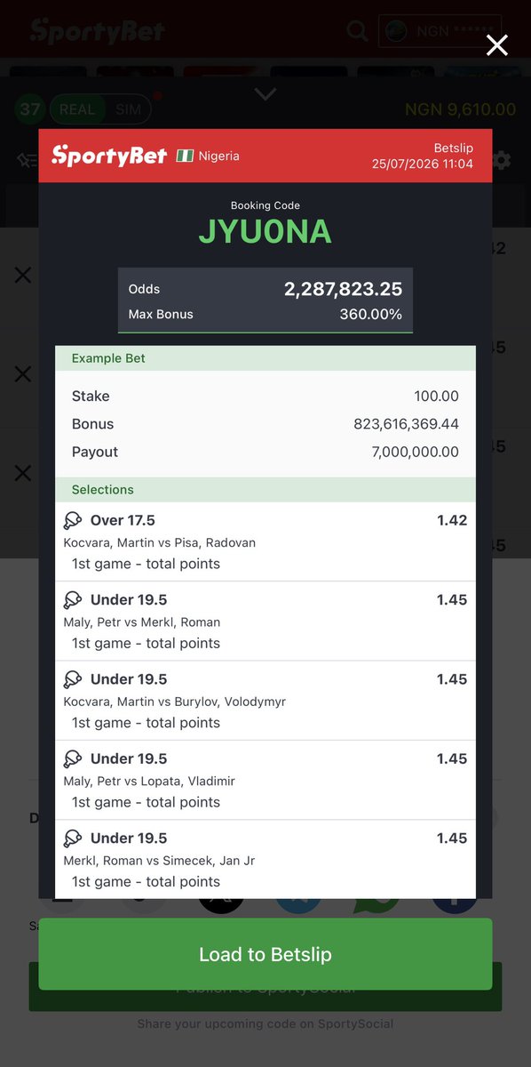 DotmanPunts11's tweet photo. 👌 TABLE TENNIS 

UJZFAW 🙋 HWQJCD

UCVDB0 🏅 YC3HYK

@LouieDi13 @CHIZZY_BB @Bigmayor_16 @bossolamilekan1 @BOSSTIPZ22 @Ada_Daddyya @ms__finest @ADT_Freetips @sportingking365 @Dhavidtips @notoriouztips @Geezyprotips https://t.co/7mfcVTgBYp
