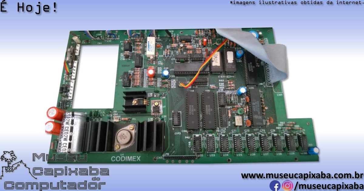 museucapixaba's tweet photo. É hoje! O microcomputador Codimex cd-6809 de 1983.

+em https://t.co/OC3H4RCVid

#MuseuCapixaba #mcc #éhoje #museu #Tecnologia #Codimex #Codimex #cd6809 #CoCo #LuizAntônioLopesNeto #SílviodeAzevedoNeto #MC6809E #MC6847 #TandyCorporation #TRSColor #RadioShack #TRS80 #Prológica https://t.co/zPWblE8GNB