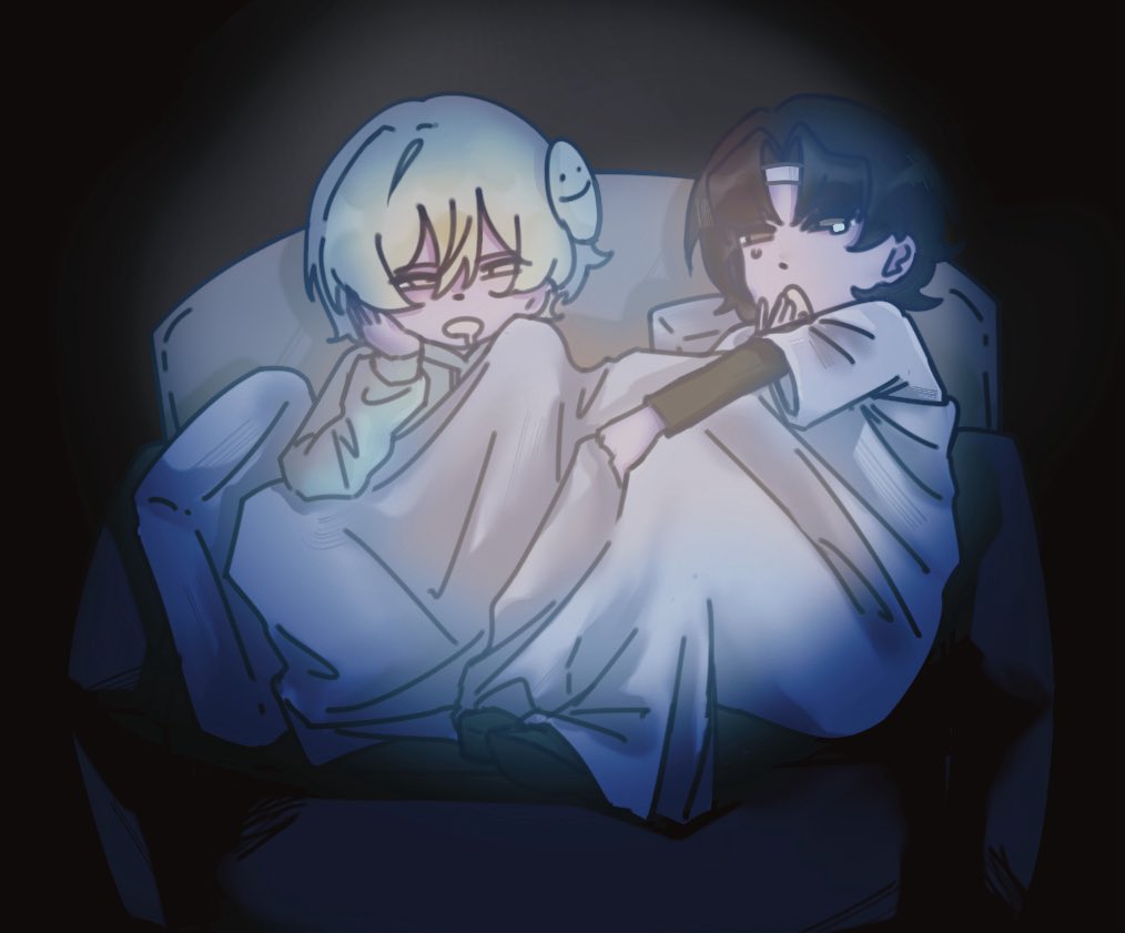 IsCelestasis's tweet photo. Imagine Sapnap and Dream binging horror movies late at night. Sapnap prewatches just to scare Dream mid-jump scare for 4D fright, cackling at him — then gets startled himself. They tire each other out and fall asleep on the couch. Weirdly comforting to think about
#dreamnap https://t.co/QCgpG5zFJk