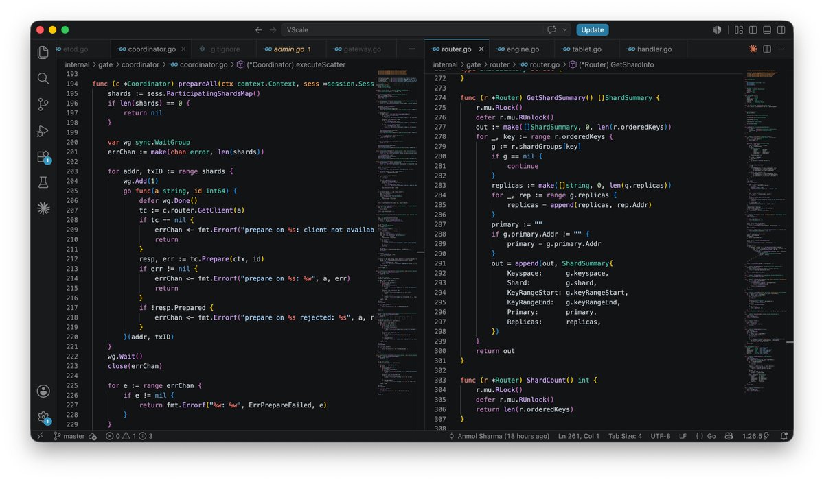 JavAnmol's tweet photo. Built a mini Vitess for Postgres - a lightweight sharding proxy that transparently routes queries across DB shards. https://t.co/JyRDeJGFju