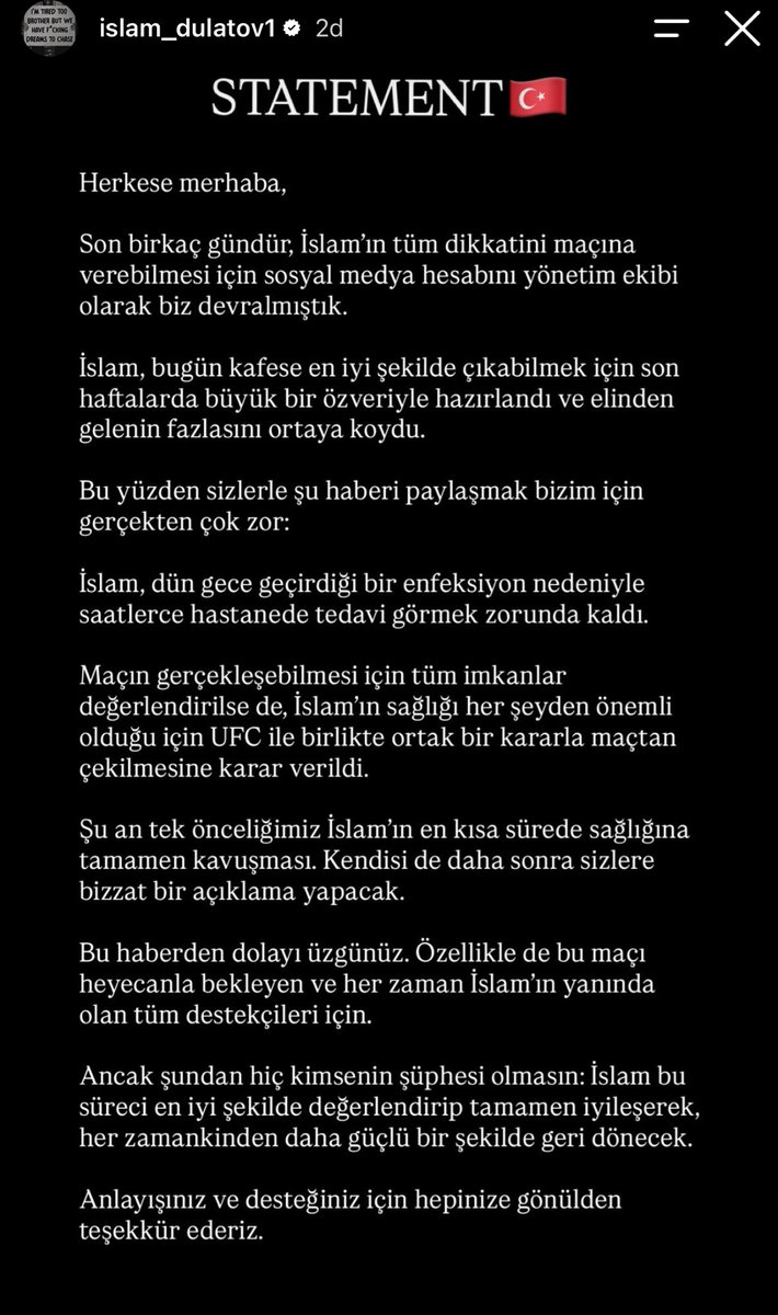 MMA 101 Türkiye tweet media