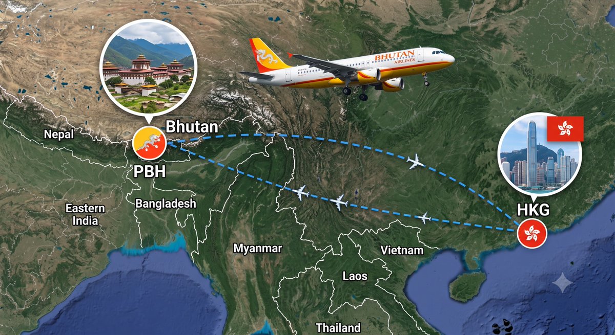 FirefoxBlog's tweet photo. Hong Kong and Paro are having direct flight connectivity in 2026! 

https://t.co/aGSPaBelBD

#Bhutan #Travel https://t.co/l8SPTupGuq