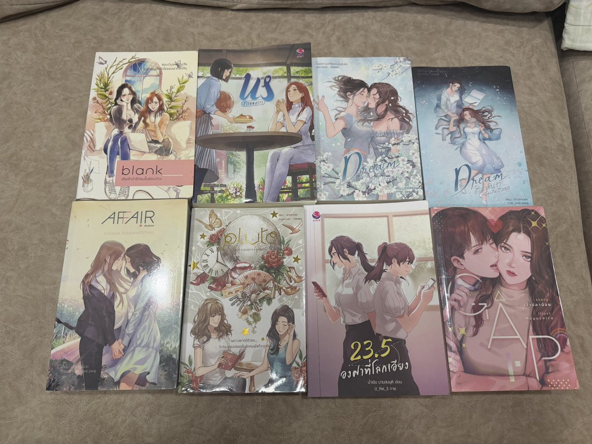 N94765682's tweet photo. ปล่อยนิยายยูริมือสองค่ะ สนใจเล่มไหน dm ได้เลยนะคะ ราคาคุยกันได้ค่ะ #เจ้าปลาน้อย #นิยายyuri #นิยายมือสอง #นิยายมือสองสภาพดี #นิยายgl 
#blankเติมคำว่ารัก
#usรักของเรา
#Dreamคิมหันต์ฉันฝันถึงเธอ
#Affairรักเล่นกล
#pluto
#23จุด5องศาที่โลกเอียง
#GAP
#MATE 
#GODเมื่อพระเจ้ามีความรัก https://t.co/ACwTi6yKt5