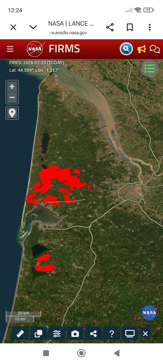 NicoBrepsRN's tweet photo. Point sur les feux de Gironde et des Landes aujourd'hui et sur les 7 derniers jours. #Biscarrosse #Incendies #FeuxdeForêt https://t.co/9Iuhej19Vp