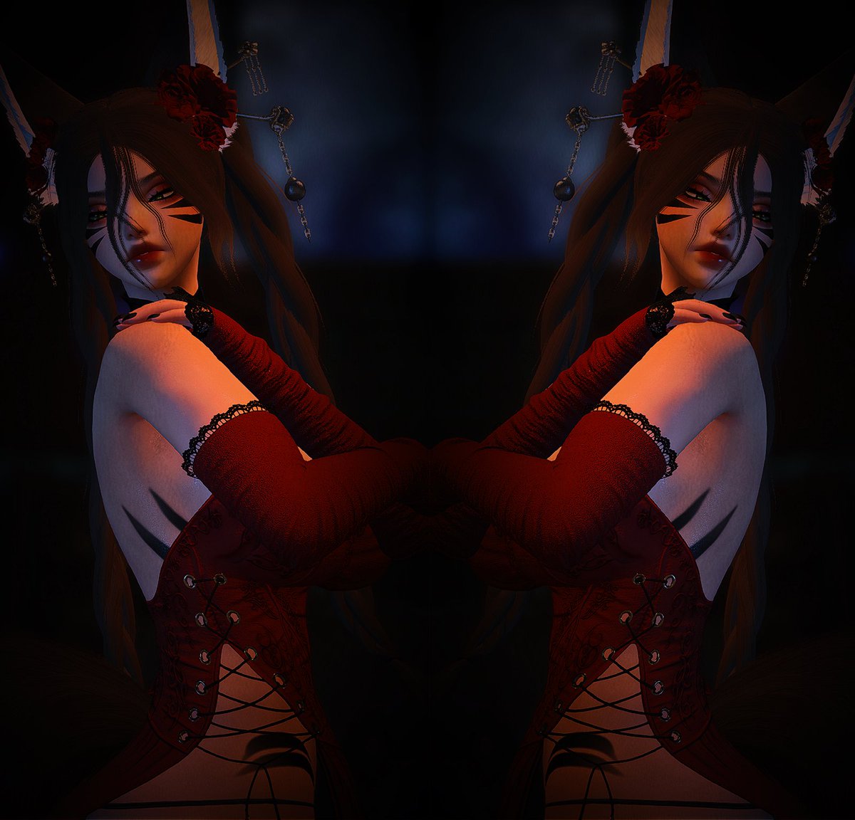KuganeTrash's tweet photo. ❤️ I don't know what to choose.🗡️#miqote . #ffxivgpose . #ffxivsnaps . #GPOSERS . #EorzeaPhotos https://t.co/0NmMI1ARnx
