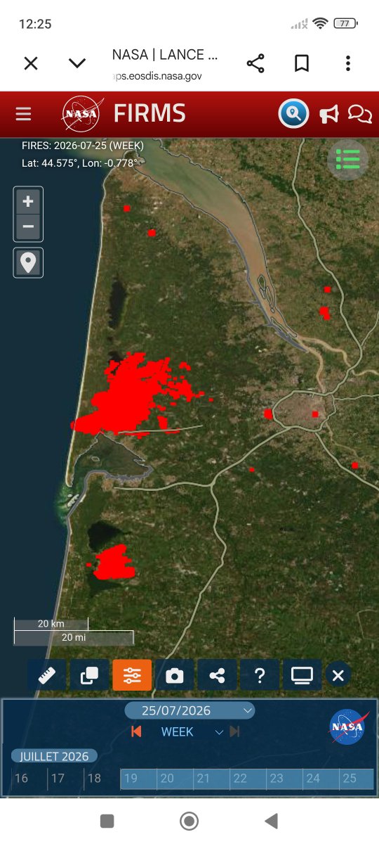 NicoBrepsRN's tweet photo. Point sur les feux de Gironde et des Landes aujourd'hui et sur les 7 derniers jours. #Biscarrosse #Incendies #FeuxdeForêt https://t.co/9Iuhej19Vp